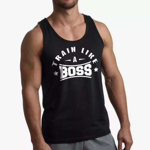 Train like a boss fekete classicfit trikó 