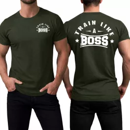 Train like a boss férfi póló / Army