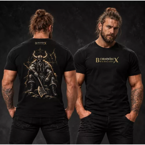 Viking thunder férfi póló / Fekete