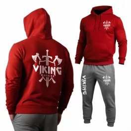 Viking Warrior melegítő szett / Piros - szürke