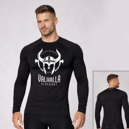   Viking workout and Valhalla strenght - Technikai póló / Fekete