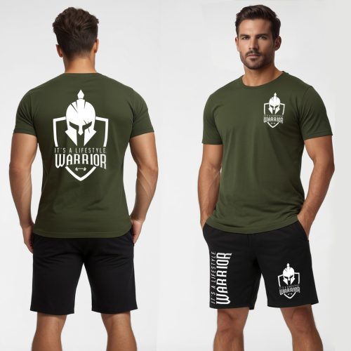 It's a lifestyle. Warrior -  Férfi póló + rövidnadrág