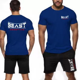   Beast genetics -  Férfi póló + rövidnadrág / Kék - fekete