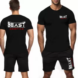 Beast genetics -  Férfi póló + rövidnadrág / Fekete