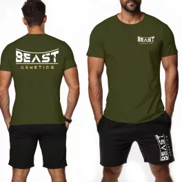   Beast genetics -  Férfi póló + rövidnadrág / Army - fekete