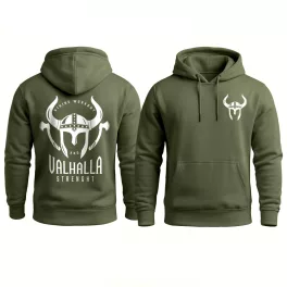   Viking workout and valhalla streinght PRÉMIUM pulóver / Army