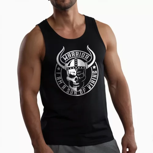 Warrior. I am a son of Viking - Classicfit trikó / Fekete