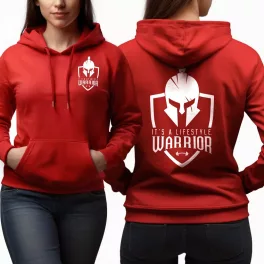 It's a lifestyle. Warrior - Női pulóver / Piros