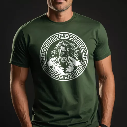 Zeus férfi póló / Army