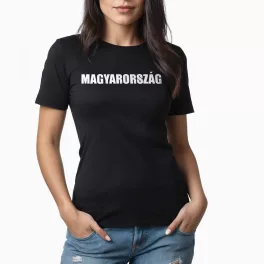 Magyarország női póló / Fekete