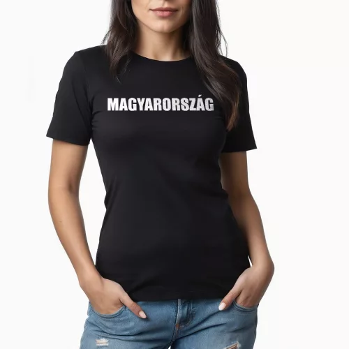 Magyarország női póló / Fekete