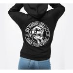 Nem vérebnek született, hanem családtagnak - Rottweiler női pulóver / Fekete