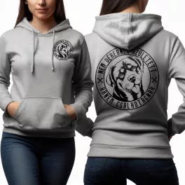   Nem vérebnek született, hanem családtagnak - Rottweiler női pulóver / Szürke